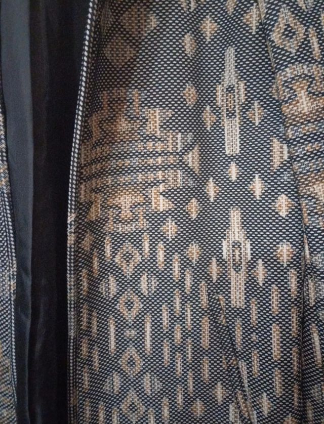 Abrigo largo estampado