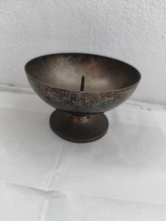 Portacandele piccolo in metallo