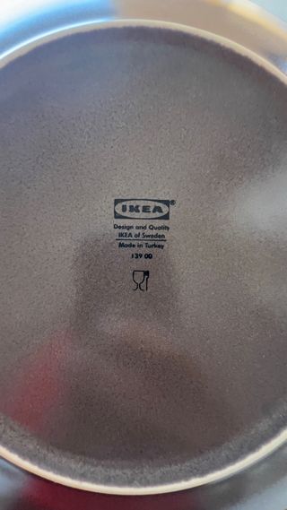 Vajilla Ikea 40 piezas marron/beige