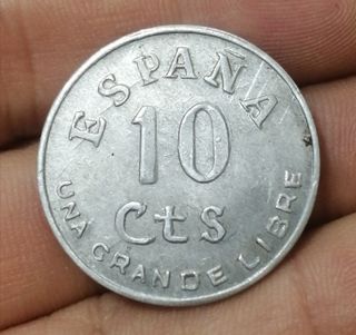 10 CÉNTIMOS 1937 PRIMER AÑO TRIUNFAL RÉPLICA