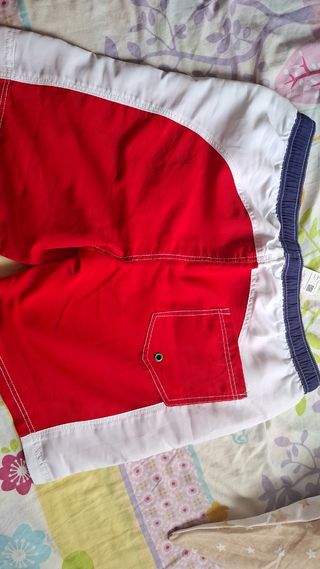 Bañador Benetton niño XXXL rojo