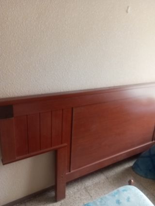 Cabecero cama madera marrón