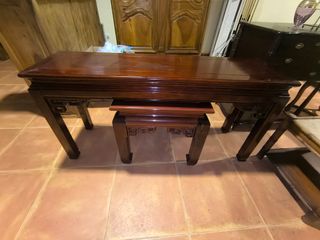 Mesas orientales antiguas - Madera