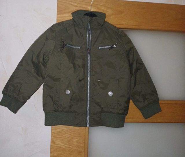 Chaqueta bomber niño verde oliva