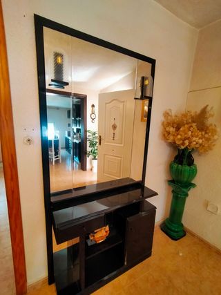 Recibidor espejo con mueble negro