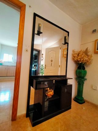 Recibidor espejo con mueble negro