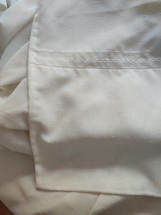 Cortina visillo - Tela bordada