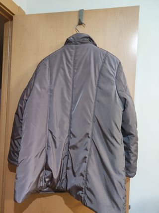 Parka gris mujer