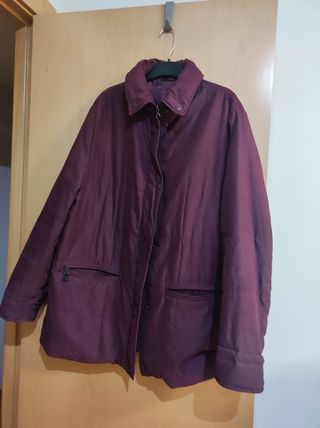Parka acolchada morada