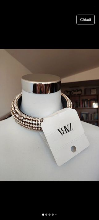 Cerchietto Zara strass oro argento