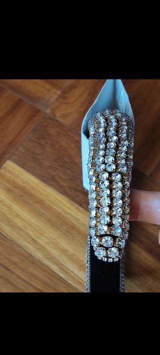 Cerchietto Zara strass oro argento