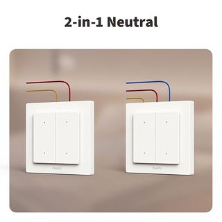 Aqara Light Switch H2 EU 4 Buttons, 2 Channels