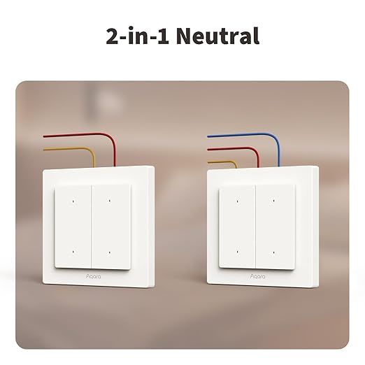 Aqara Light Switch H2 EU 4 Buttons, 2 Channels