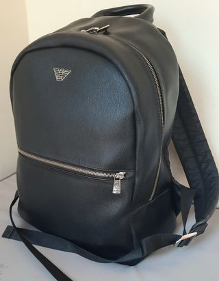 Mochila Armani - Cuero Negro