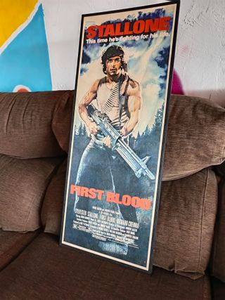 Póster First Blood (Rambo) en madera