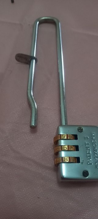 Candado antiguo combinación 3 dígitos