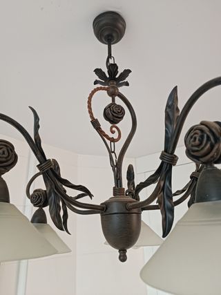 Lampara de forja artesana