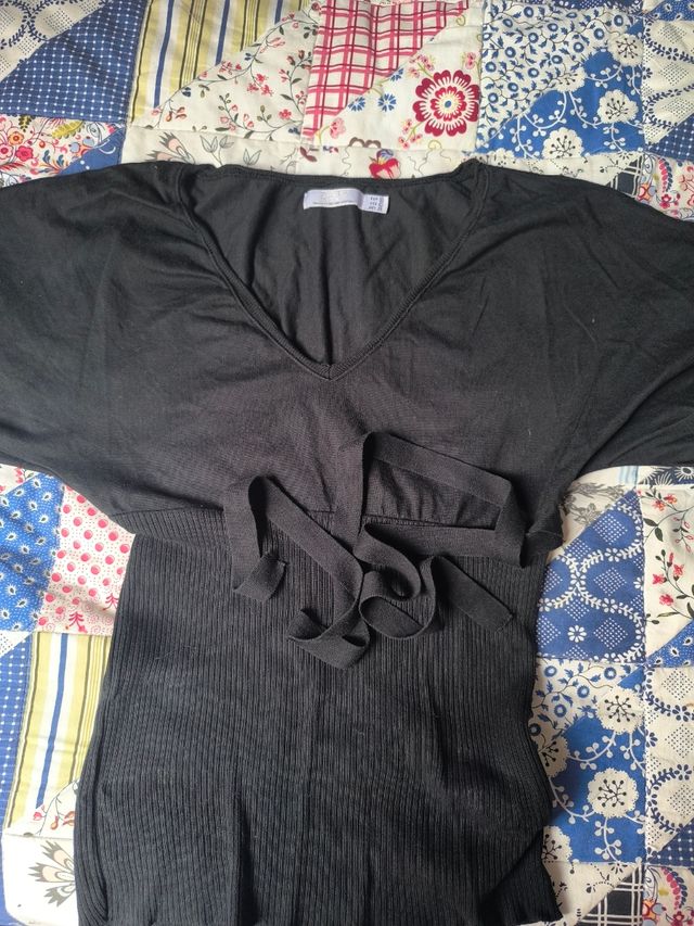 Camiseta negra manga 3/4