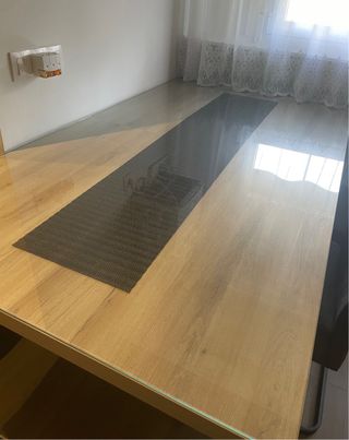 Mesa cristal extensible 180x100x78