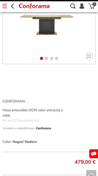 Mesa cristal extensible 180x100x78