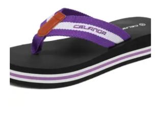 Chanclas CELANDA mujer - negras y moradas