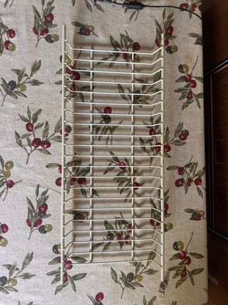 Escurridor platos metálico blanco 56cm x 23cm