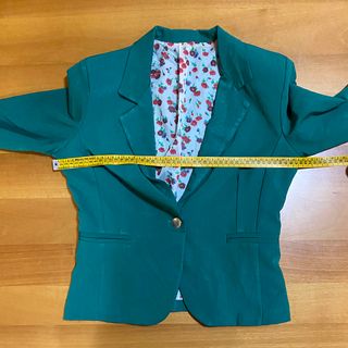 Giacca Blazer Verde Basic Classico Casual Elegante