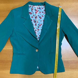 Giacca Blazer Verde Basic Classico Casual Elegante