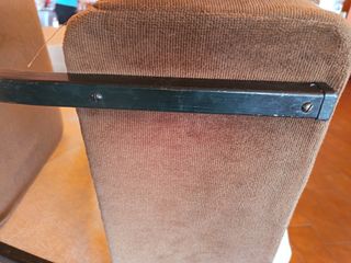 Sillas vintage pana marrón