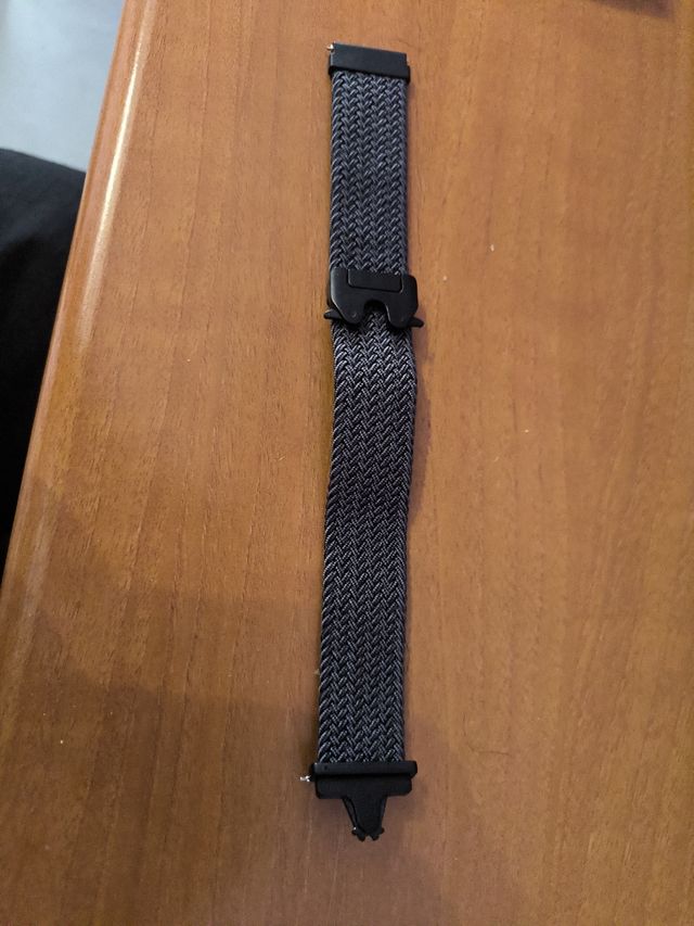 Correa smartwatch 22mm - Gris/Negra