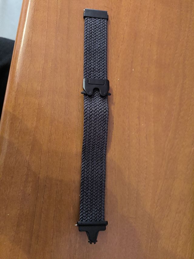 Correa smartwatch 22mm - Gris/Negra