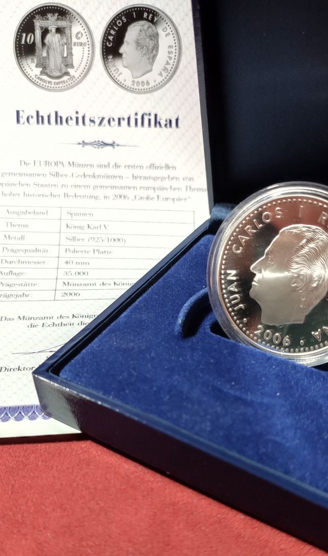 Moneda 10€ Carlos V España 2006