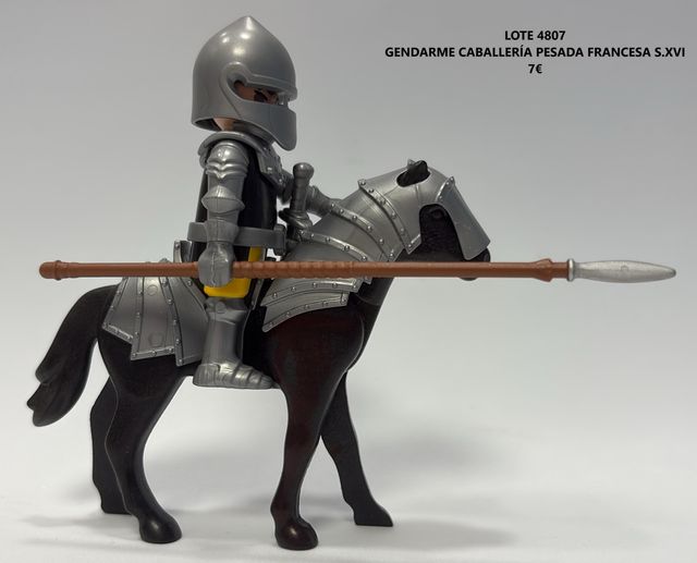 Lote 4807 Playmobil Gendarme caballería pesada