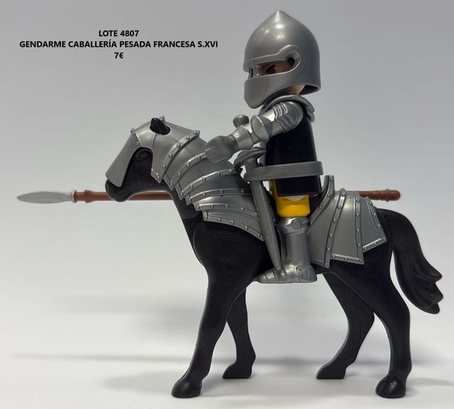 Lote 4807 Playmobil Gendarme caballería pesada