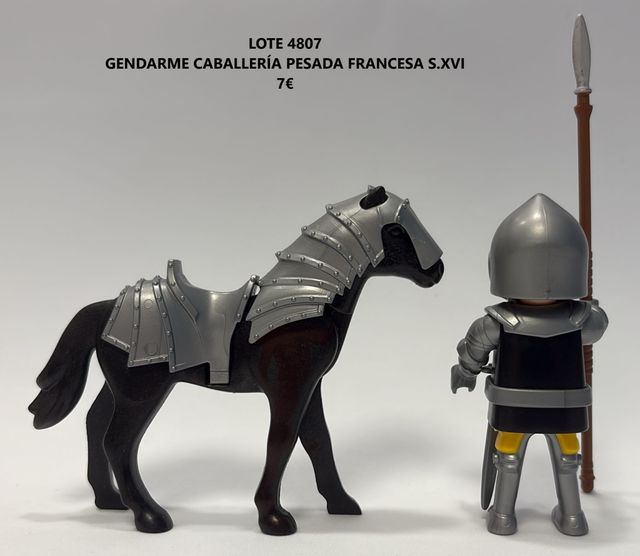 Lote 4807 Playmobil Gendarme caballería pesada