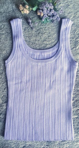 Top morado punto 