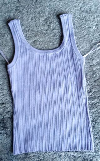 Top morado punto 