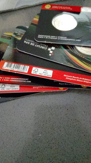 2 € coincard Belgio 2025 Spa-Francorchamps FdC ned