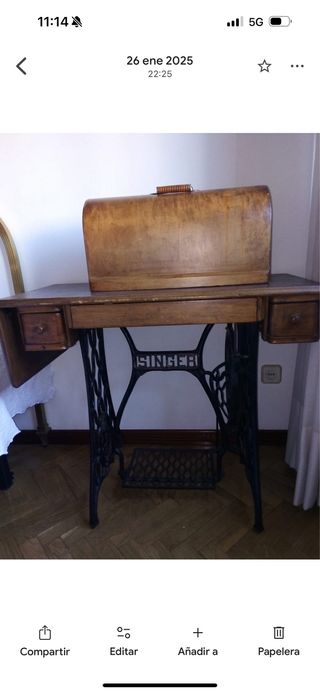 Máquina coser Singer antigua