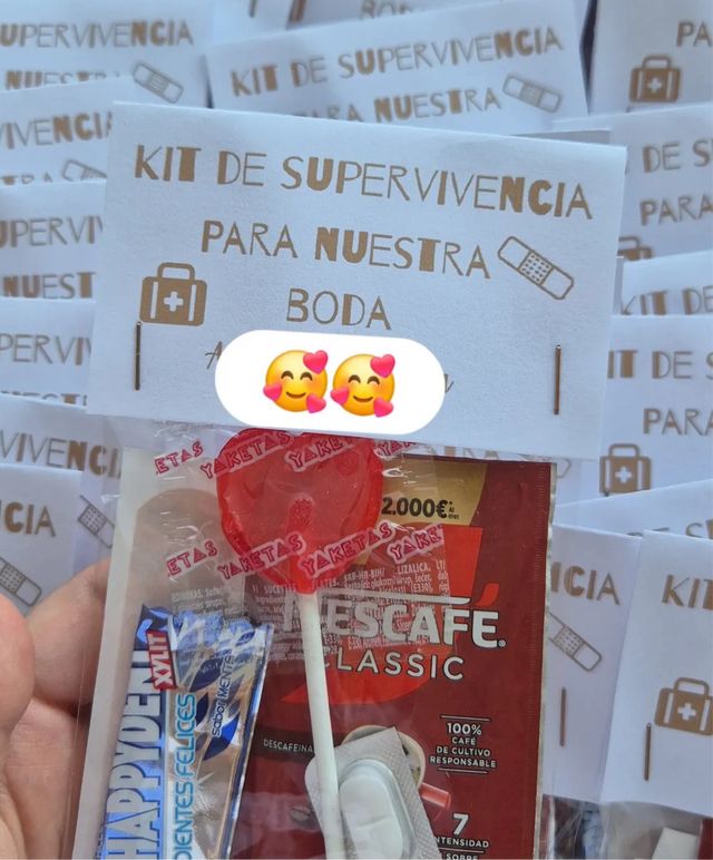 Kit supervivencia boda