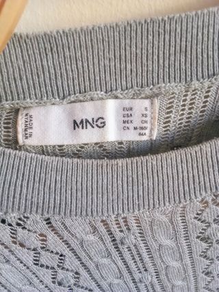 Jersey MANGO verano gris - Talla S