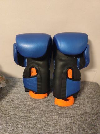 Guantes boxeo azules y negros