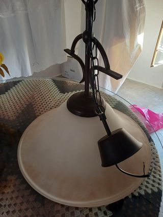 Lámpara Comedor Cristal-forja 
