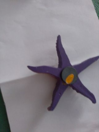 Stella marina lilla glitter magnete calamita