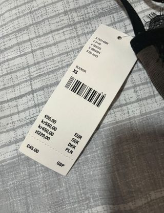 Corset Urban Outfitters negro XS Nuevo!