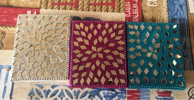 3 Libretas Mosaico Brillantes