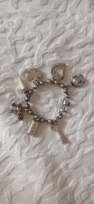 Pulsera plata Uno de 50 charms