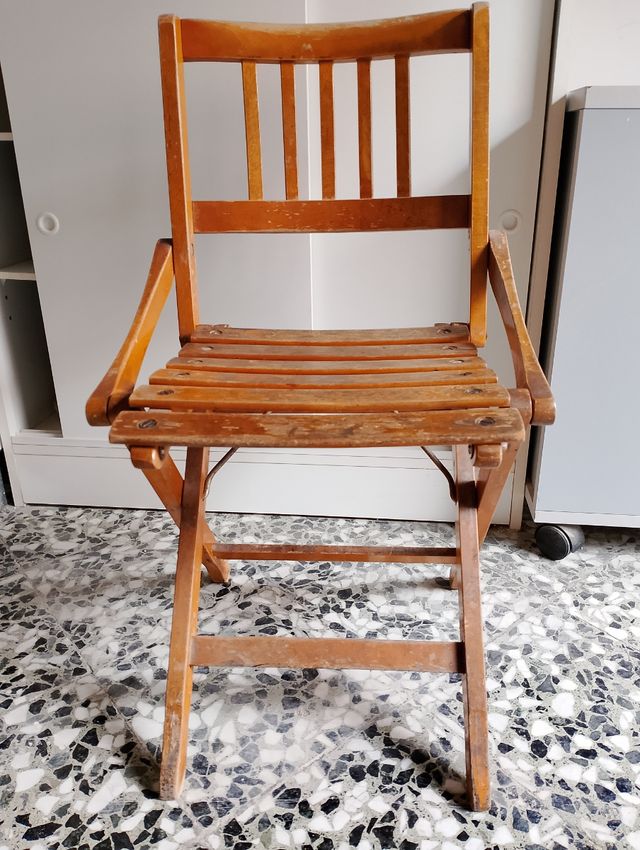 Sediolina pieghevole legno Fratelli Reguitti