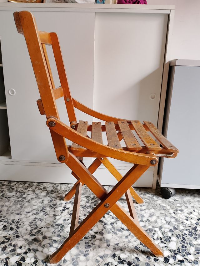 Sediolina pieghevole legno Fratelli Reguitti