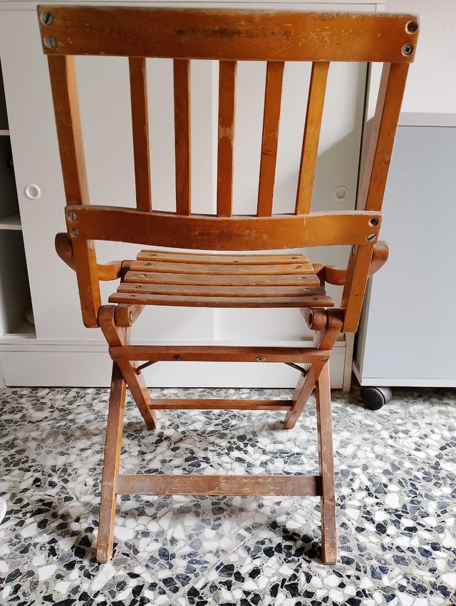Sediolina pieghevole legno Fratelli Reguitti